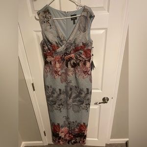 Adrianna Papell Long Matalesse Dress - Size 14